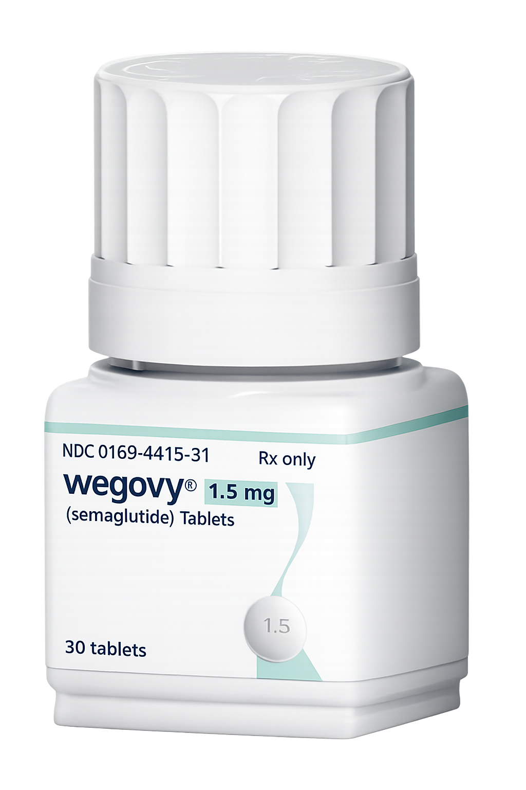 GLP-1 tablet medication bottle
